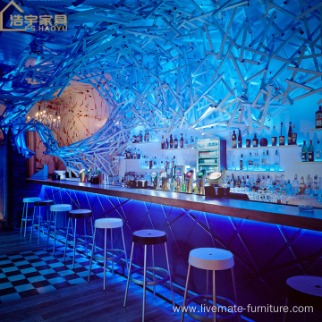 Surface commercial fashionable bar counter led bar table